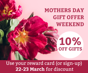 Mother's Day Discount Weekend - 22 & 23 March